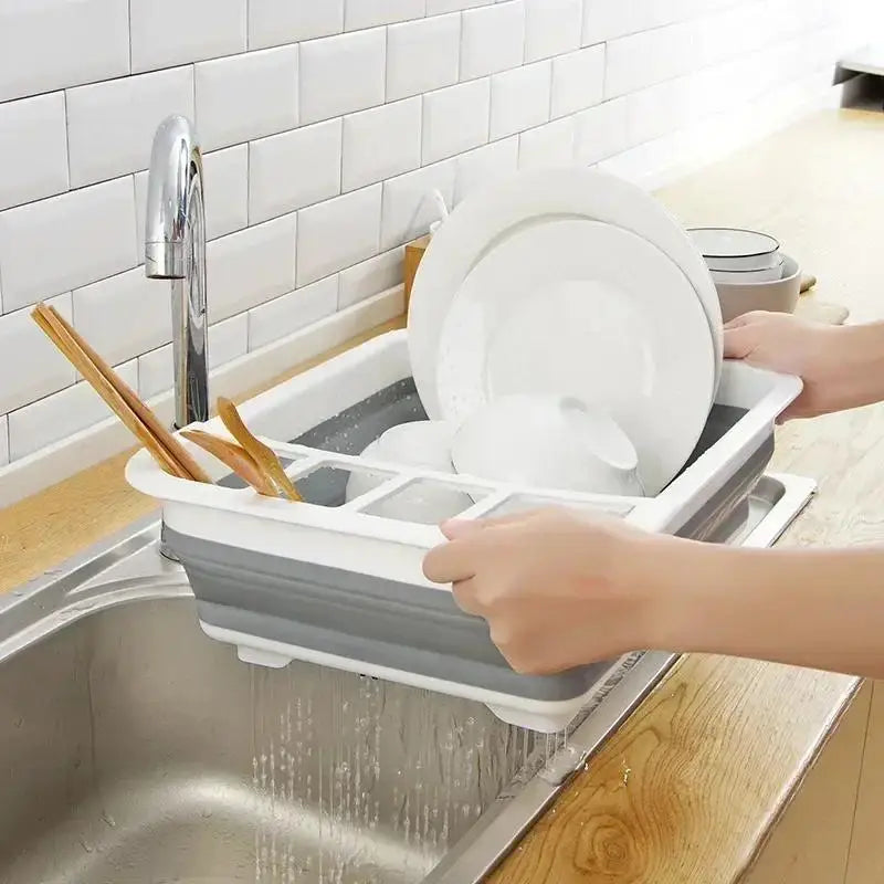 Foldable Dish Drying Rack – Kitchen Organizer & Storage Shelf Dish Drying Rack Axl