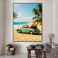 Summer Beach Surfing HD Waterproof Wall Stickers | Home Décor Wall Decal Sticker Axl White10 40X50cmNoframe