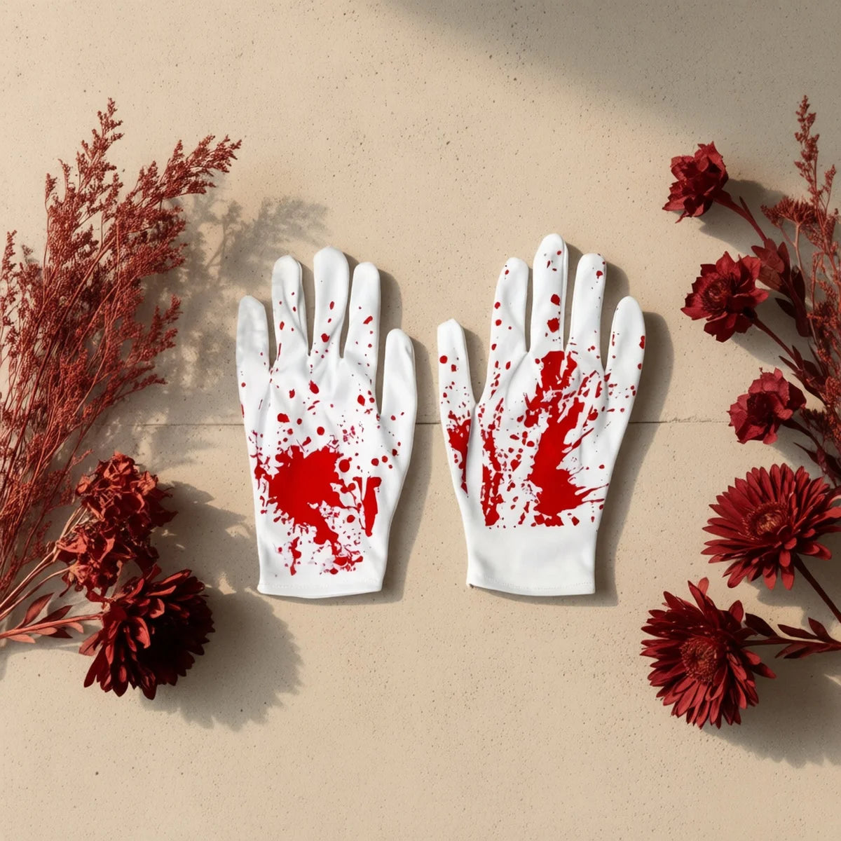 Halloween Horror Blood Gloves – Costume Accessory for Adults Costume Gloves Axl