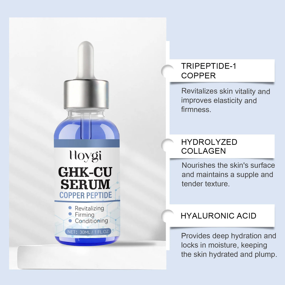 Copper Peptide Face Serum GHK-Cu 30ml – Firming & Moisturizing Face Serum Axl