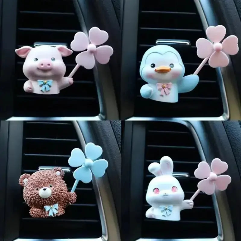 Cute Animal Car Vent Air Freshener – Resin Clip Ornament Car Air Freshener Axl