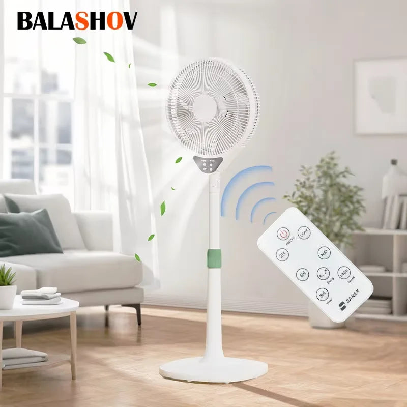 BALASHOV 60W Stand Floor Fan Remote Control & Timer 220V Stand Floor Fan Axl