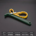6" Adjustable Belt Wrench Oil Filter Strap Spanner Tool Belt Strap Wrench Axl green
