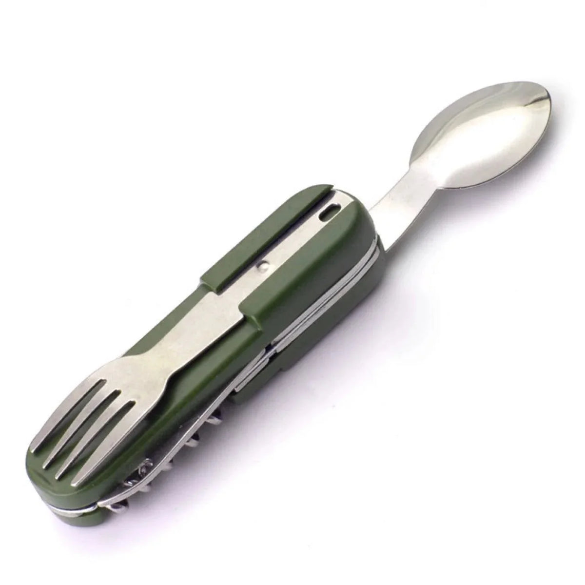 7-in-1 Folding Camping Cutlery Set – Stainless Steel Utensils Camping Cutlery Set Axl