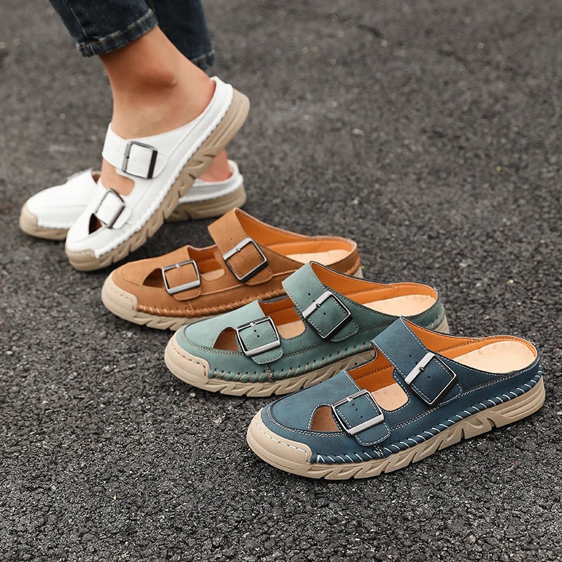 Women's Non-Slip Slip-On Casual Sandal Slippers | Indoor & Outdoor Slip-On Sandal Slippers Axl