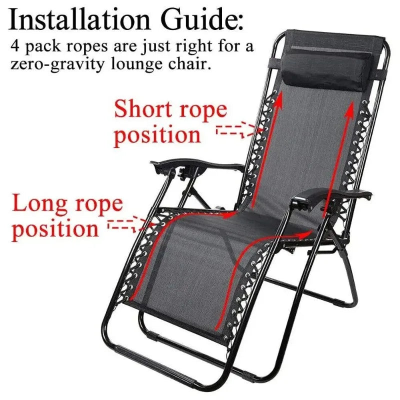 Reclining Chair & Sun Lounger Elastic Cord Repair Kit Furniture Repair Kit Axl