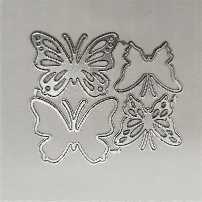 4-Piece Butterfly Metal Cutting Dies – Scrapbooking & Cards Metal Cutting Dies Axl Default Title