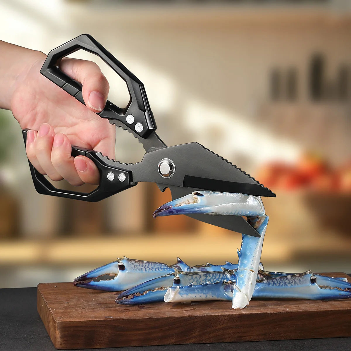 7-in-1 Kitchen Scissors – Bone Cutter, Fish Scraper & Opener Kitchen Scissors Axl