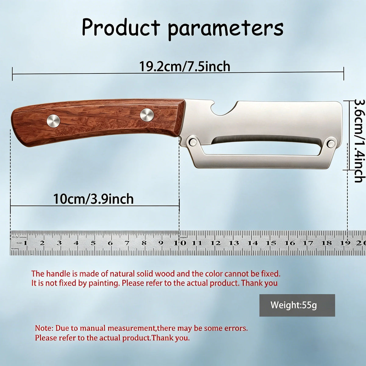 Multi-Use Sugarcane & Fruit Peeling Knife – Stainless Steel Kitchen Peeling Knife Axl