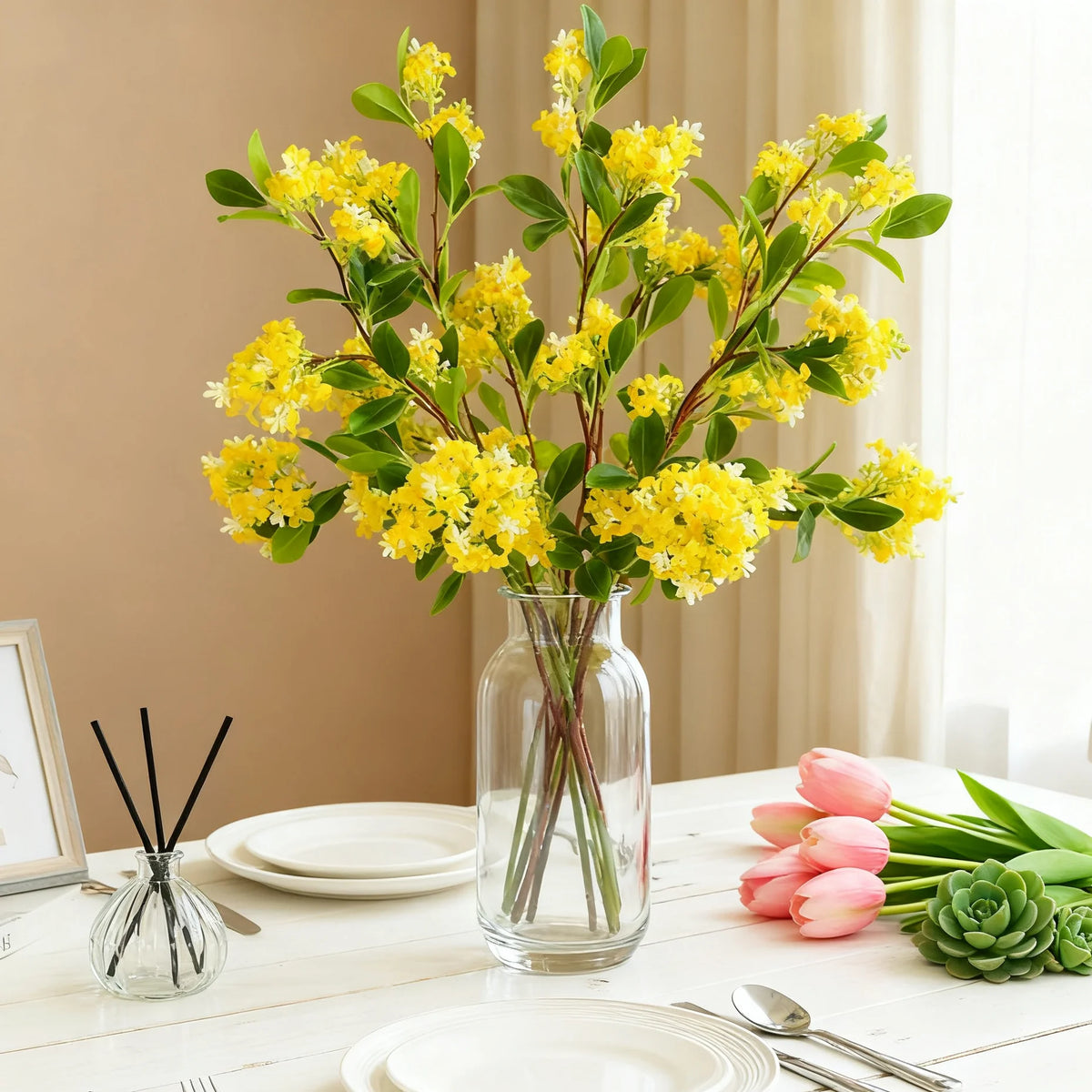 Artificial Murraya Silk Flower Branch – Wedding & Home Decor Artificial Silk Flowers Axl