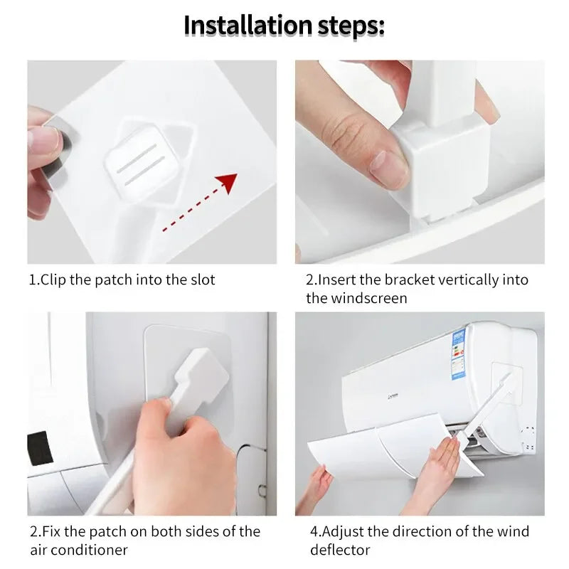 AC Wind Deflector for Infants – Adjustable Airflow Baffle Cover AC Wind Deflector Axl