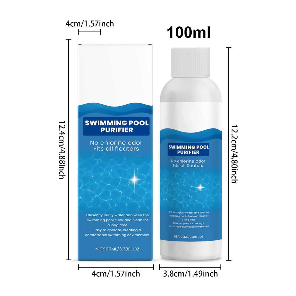 Pool Water Clarifier Liquid – Fast-Dissolving Pool Cleaner Pool Clarifier Axl