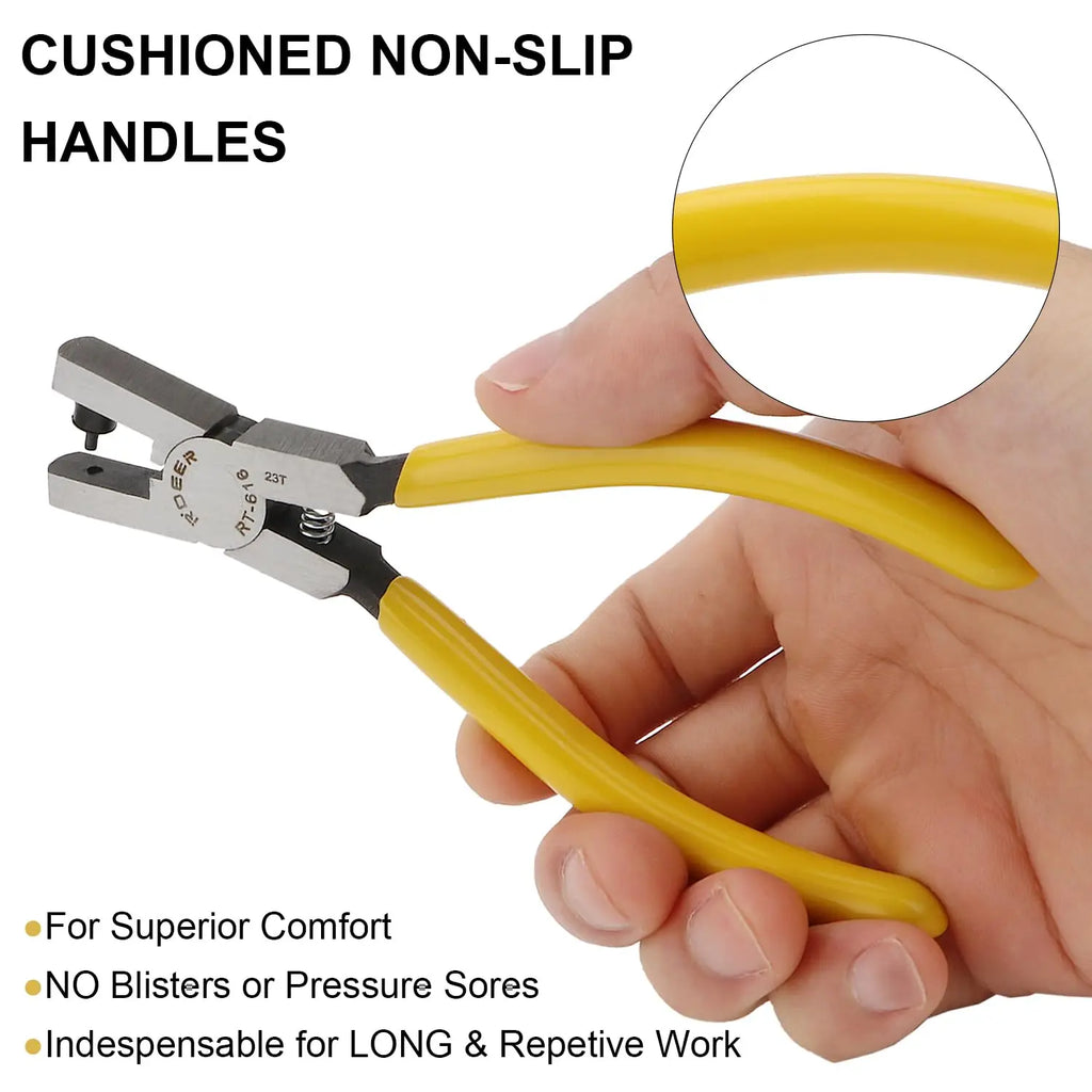 5-Inch Mini Leather Strap Punch Pliers | DIY Hole Punching Tool Leather Punch Pliers Axl