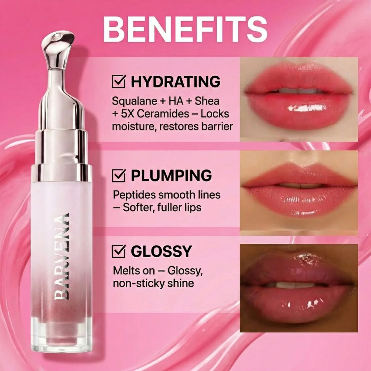 Hydrating Lip Essence Oil – Nourishing Transparent Lip Gloss Lip Essence Oil Axl