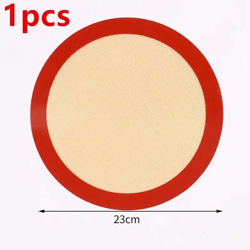 Round Silicone Baking Mat – Non-Stick, Oven & Air Fryer Safe Silicone Baking Mat Axl L-1pcs