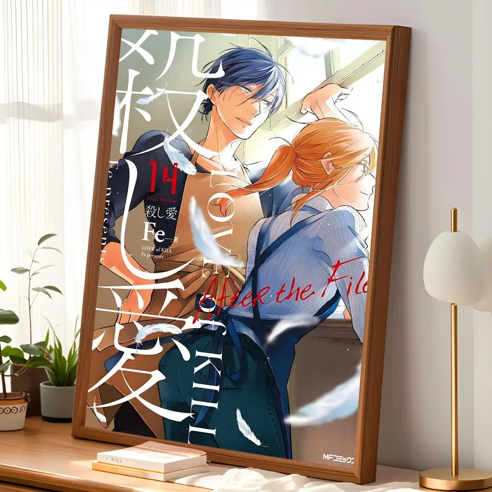 Koroshi Ai Anime Self-Stick Wall Poster – HD Waterproof Art Anime Wall Poster Axl