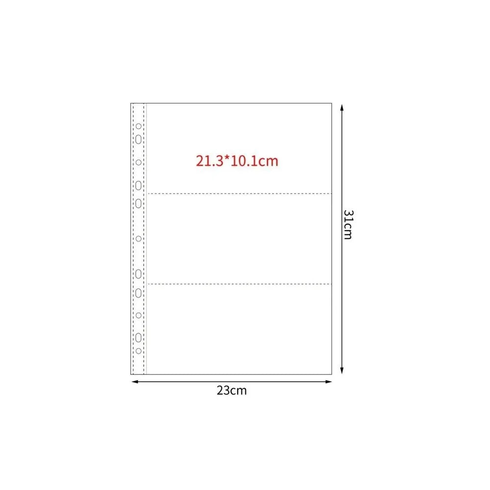 A4 Clear Photo Album Refill Pages – 4-Ring Binder Card Sleeves Binder Refill Pages Axl 4