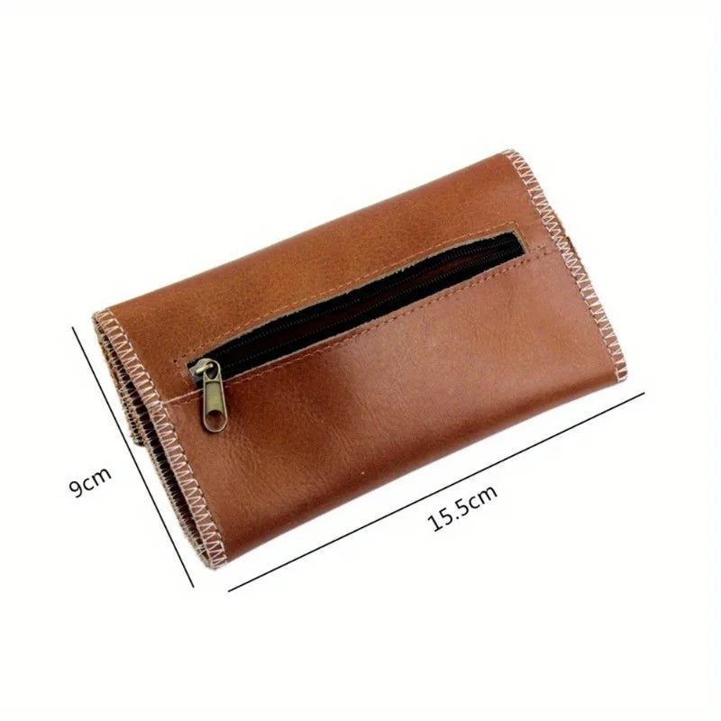 PU Leather Tobacco Pouch – Rolling & Pipe Tobacco Wallet Case Tobacco Pouch Wallet Axl