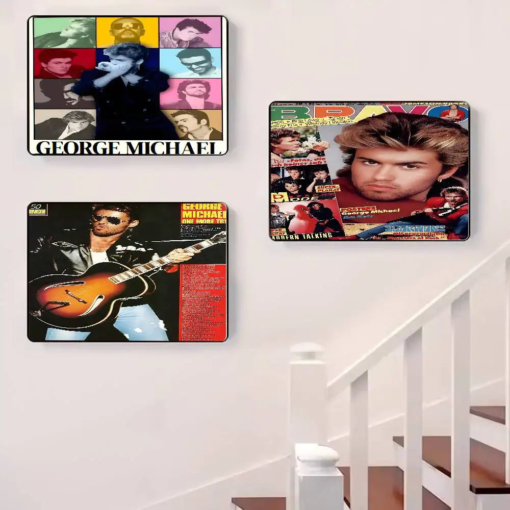 George Michael HD Self-Adhesive Waterproof Wall Poster Wall Art Poster Axl