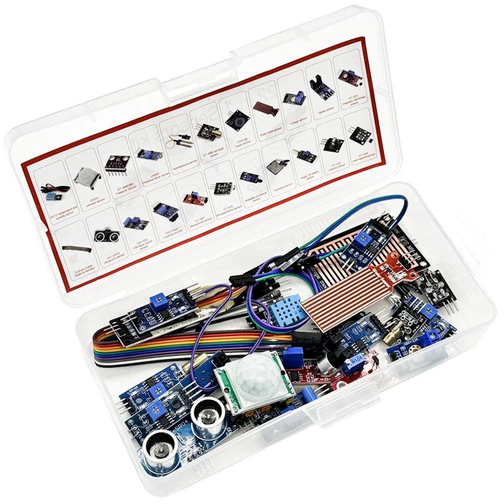 22-in-1 Sensor Modules Starter Kit for Arduino & Raspberry Pi Pico Electronics Starter Kit Axl