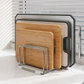 Stainless Steel Cutting Board Holder Stand | Space-Saving Kitchen Board Organizer Axl Default Title