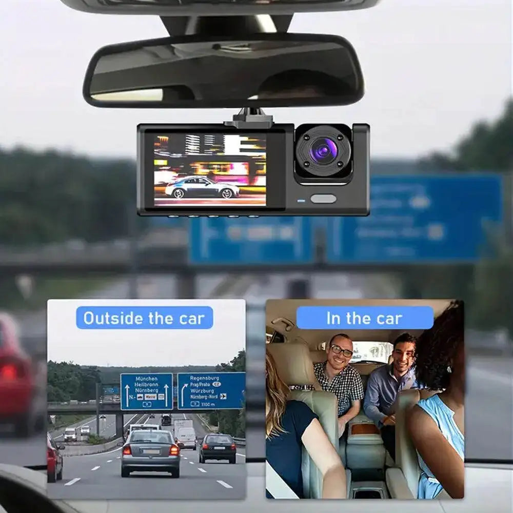 2/3 Channel Dash Cam 1080P Front Rear Interior Car DVR Dash Cam DVR Axl