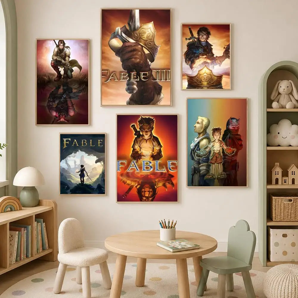 Fable Game HD PVC Self-Stick Wall Art Poster – Waterproof Decor Wall Art Poster Axl