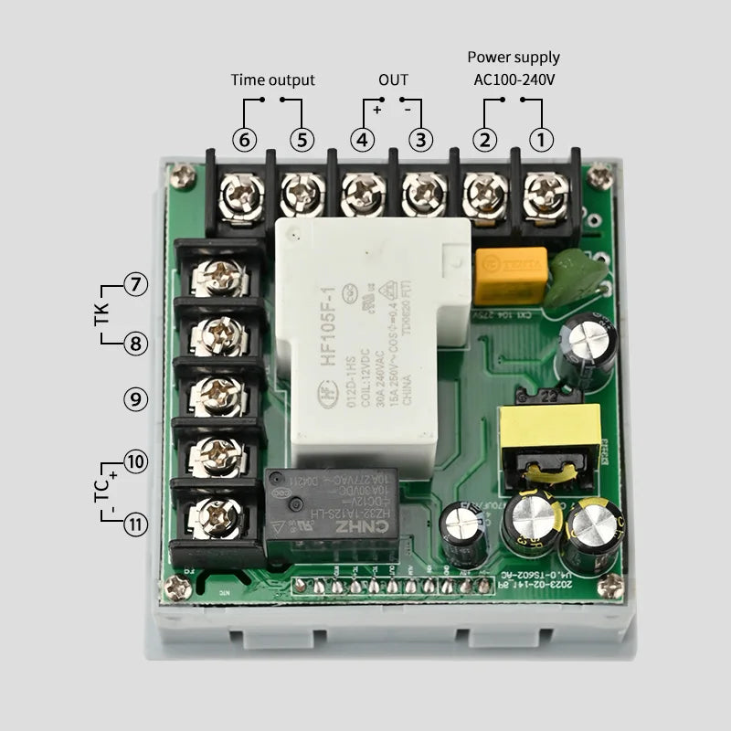 WSJ700 Digital Temperature Controller Timer SSR Relay 100-240VAC Temperature Controller Axl