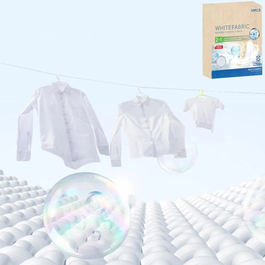 White Fabric Dye Sheets 10-Pack – Laundry Whitener for Clothes Fabric Dye Sheets Axl