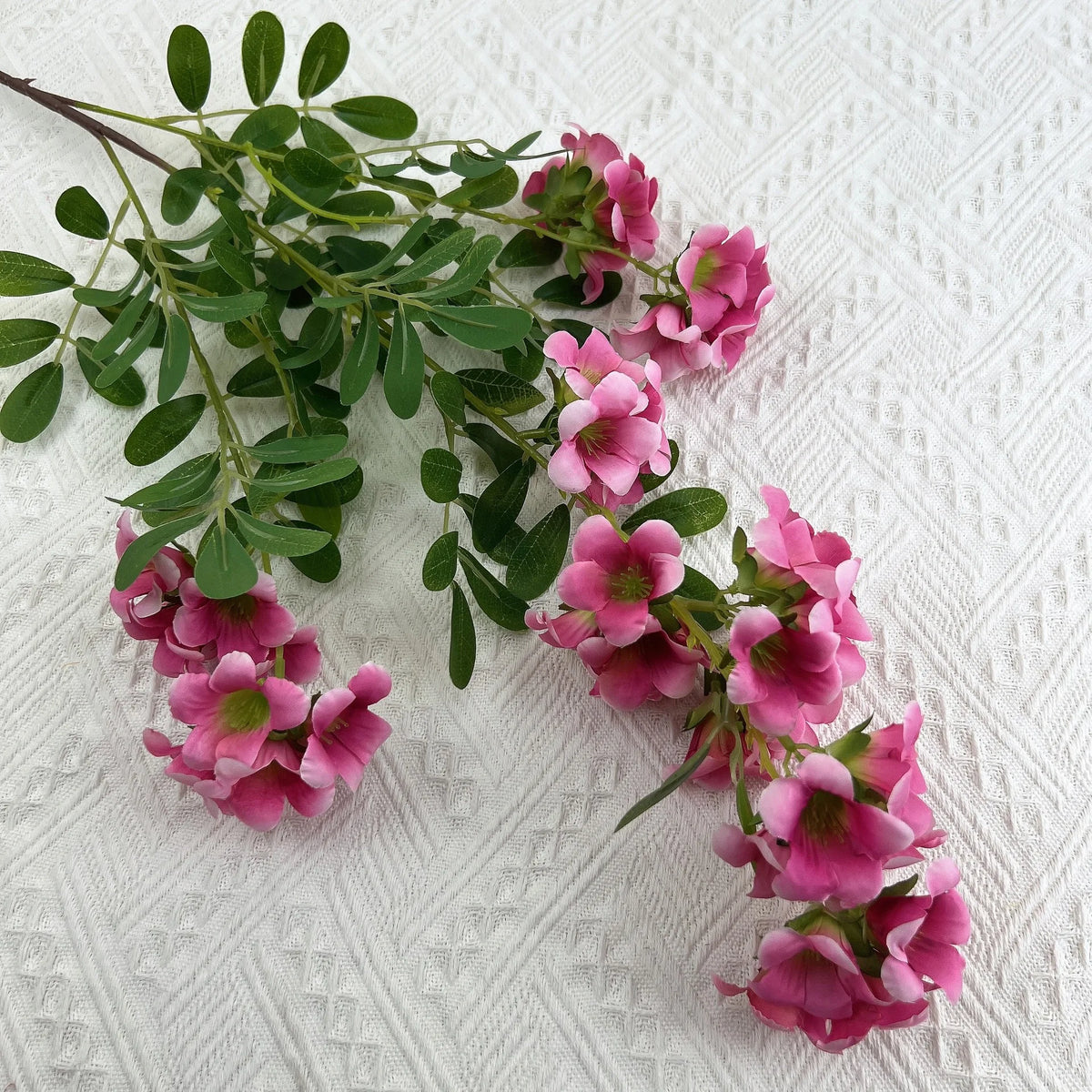 Faux Silk Morning Glory Flower Branch – 98cm Wedding Decor Artificial Flower Branch Axl purple