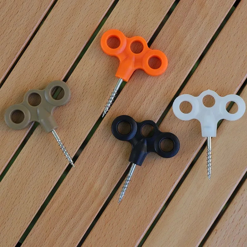 10-Pack Stainless Steel Ground Anchors – Tent & Camping Stakes Camping Ground Anchors Axl