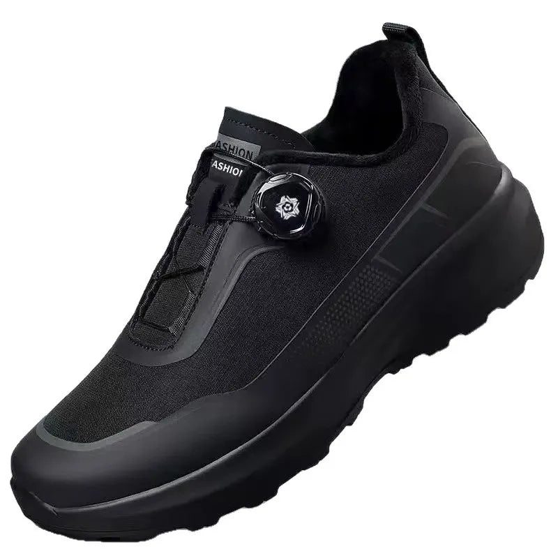 YBQJOO Men's Thick Sole Outdoor Sneakers – Waterproof Hiking Shoes Men's Outdoor Sneakers Axl