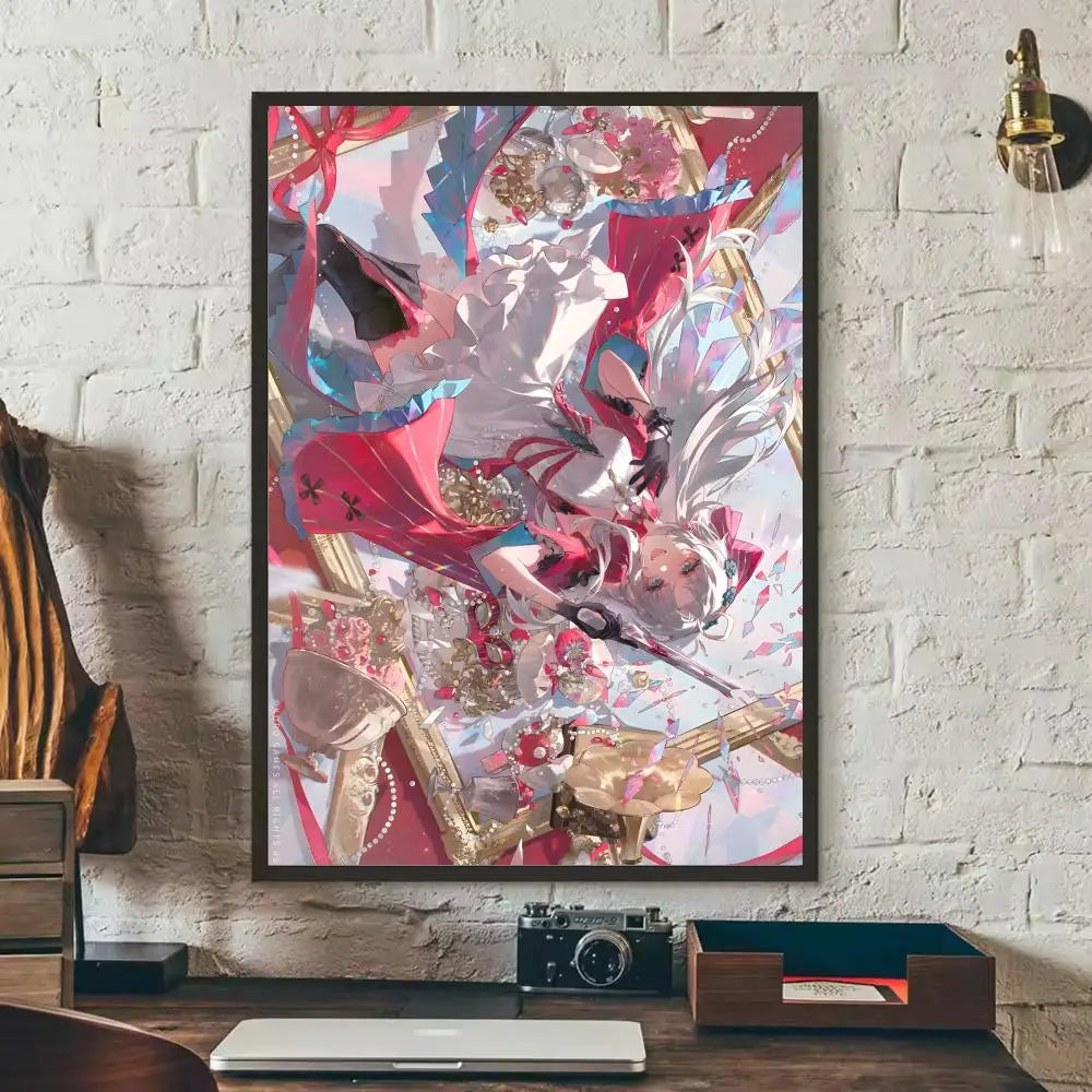 Wuthering Waves Camellya Wall Poster Sticker – HD Game Art Decal Wall Art Sticker Axl