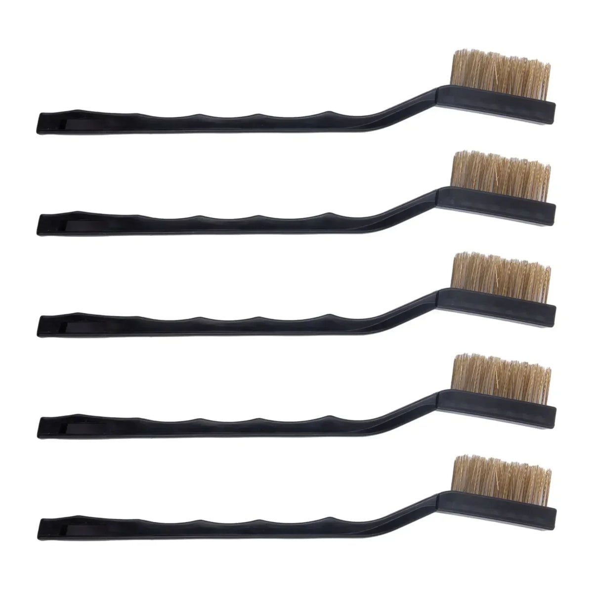 5-Piece Brass Wire Brush Set – Industrial Scrubbing & Cleaning Wire Brush Set Axl