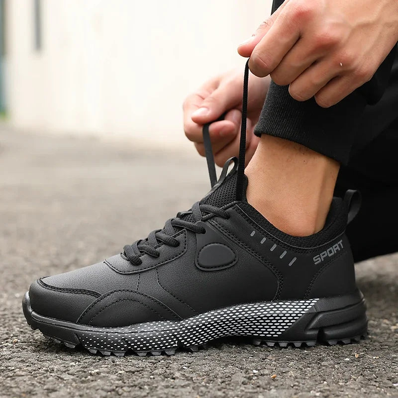 ZULIWAGN Men's Black Non-Slip Outdoor Sports Sneakers Men's Sports Sneakers Axl