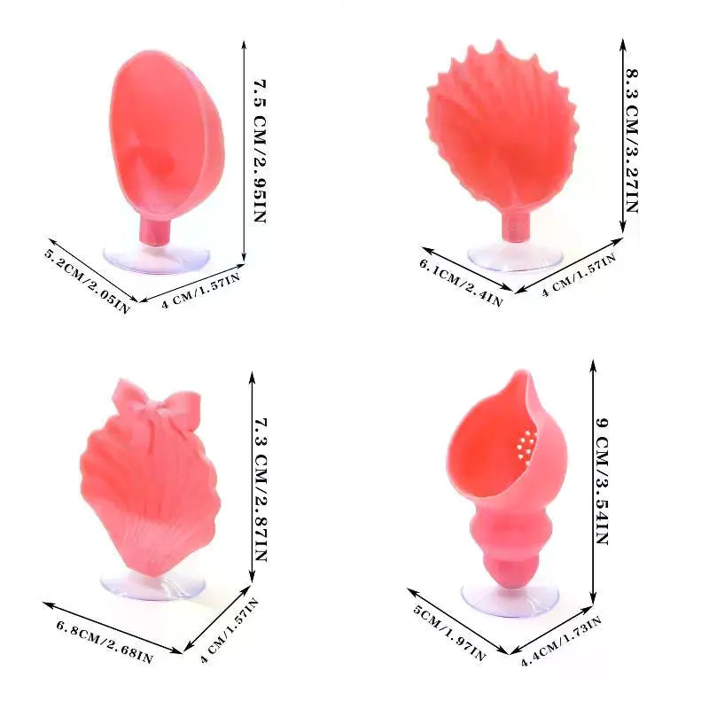 Shell-Shaped Betta Feeding Dish with Suction Cup | Fish Tank Aquarium Feeding Dish Axl