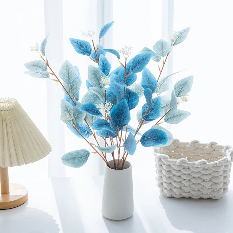 Artificial Eucalyptus Branch Fake Plant Stem for Home Decor Artificial Plant Stem Axl