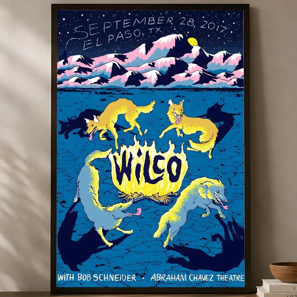 Wilco Band Self-Stick HD PVC Wall Poster | Waterproof Decor Wall Art Poster Axl White07 60X90cmNoframe
