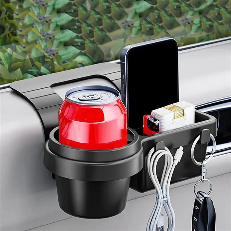 4-in-1 Car Door Window Hanging Storage Rack & Cup Holder Car Door Organizer Axl