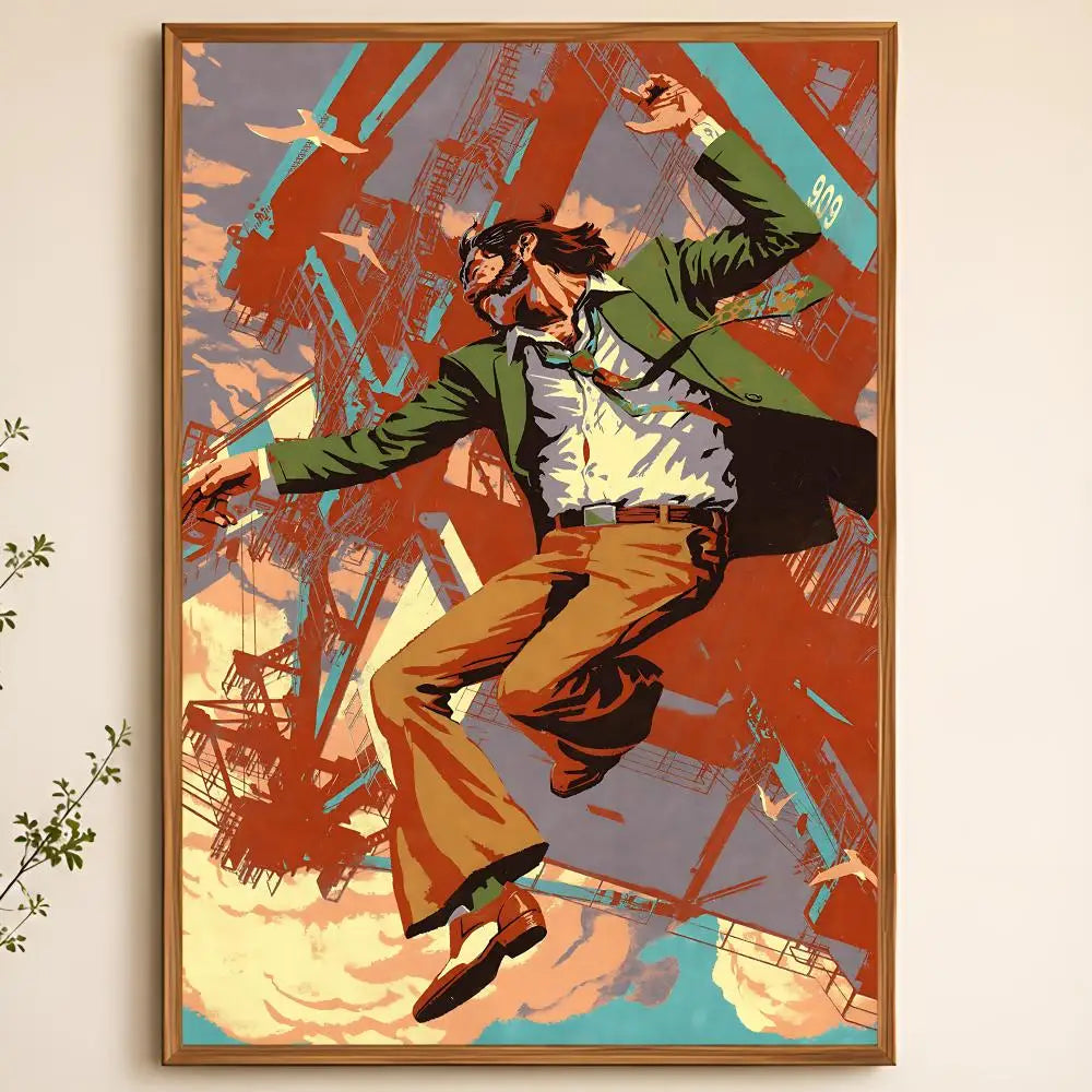 Disco Elysium Poster – Self-Adhesive HD Wall Art Decor Decorative Wall Poster Axl White03 15X20cmNoframe