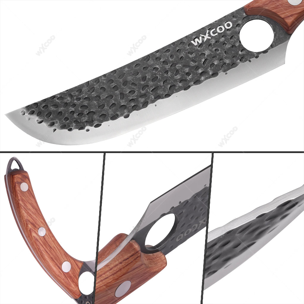 WXCOO Forged Chef Knife – Boning, Butcher & Meat Cleaver Kitchen Chef Knife Axl
