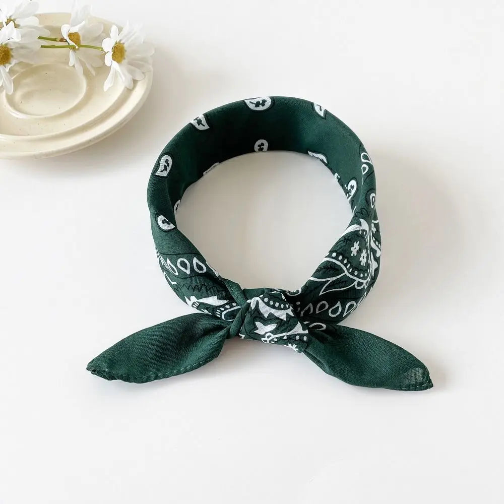 Women's Cashew Print Square Scarf – Hair Band & Headband Printed Square Scarf Axl style 5