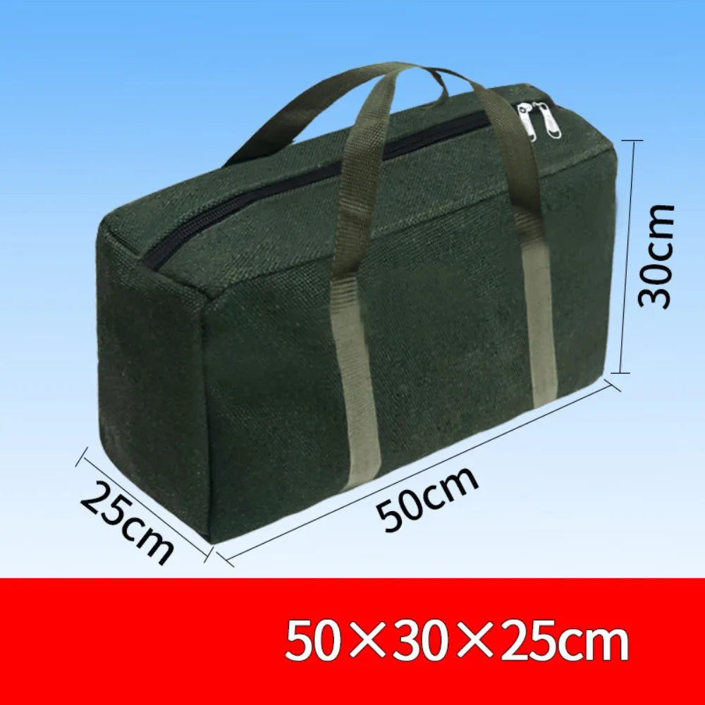 Thick Canvas Tool Storage Bag – Large Capacity Organizer Canvas Tool Bag Axl Square-50-25-30cm