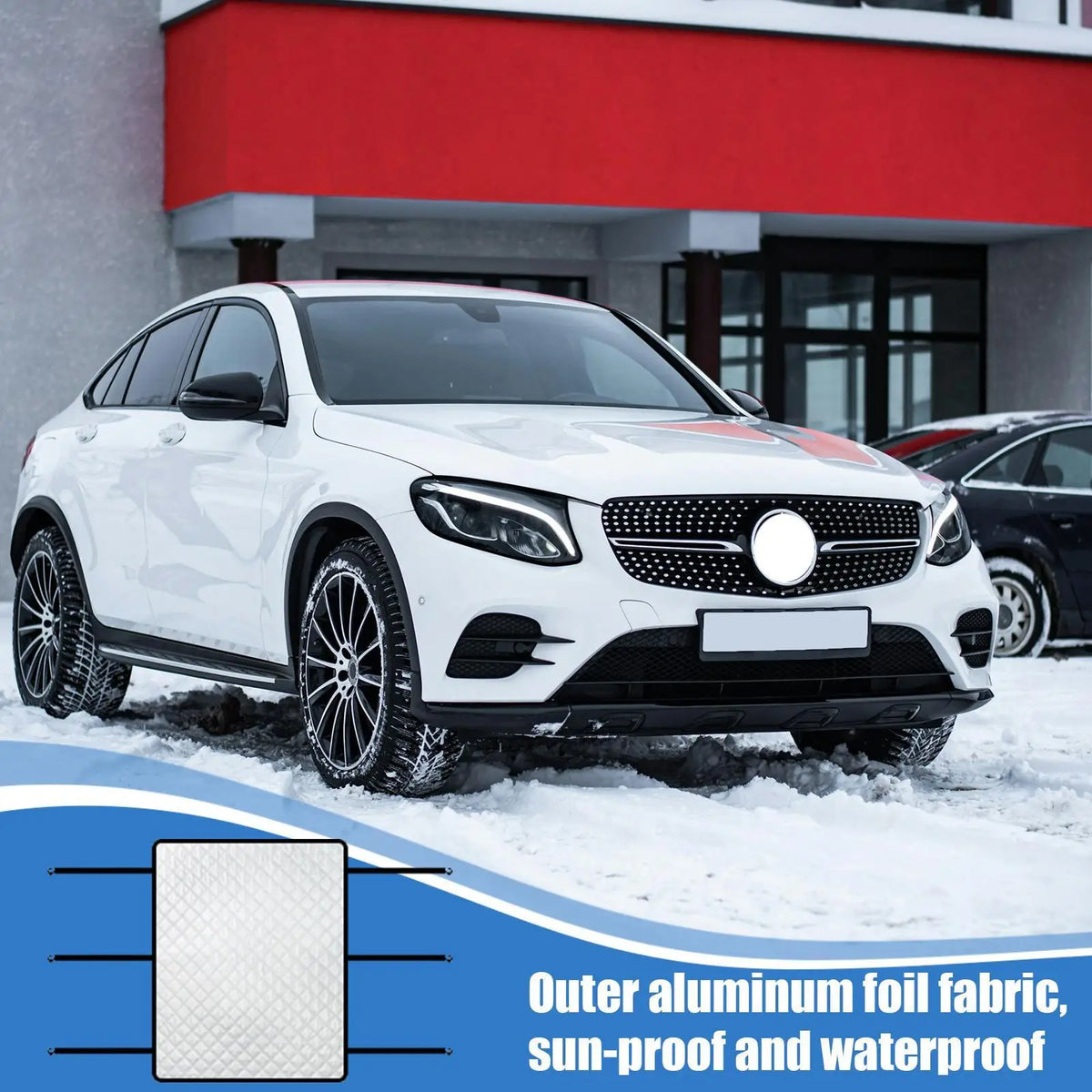 Sunroof Cover UV Shade – Elastic Band Car Sun & Rain Guard Car Sunroof Shade Axl