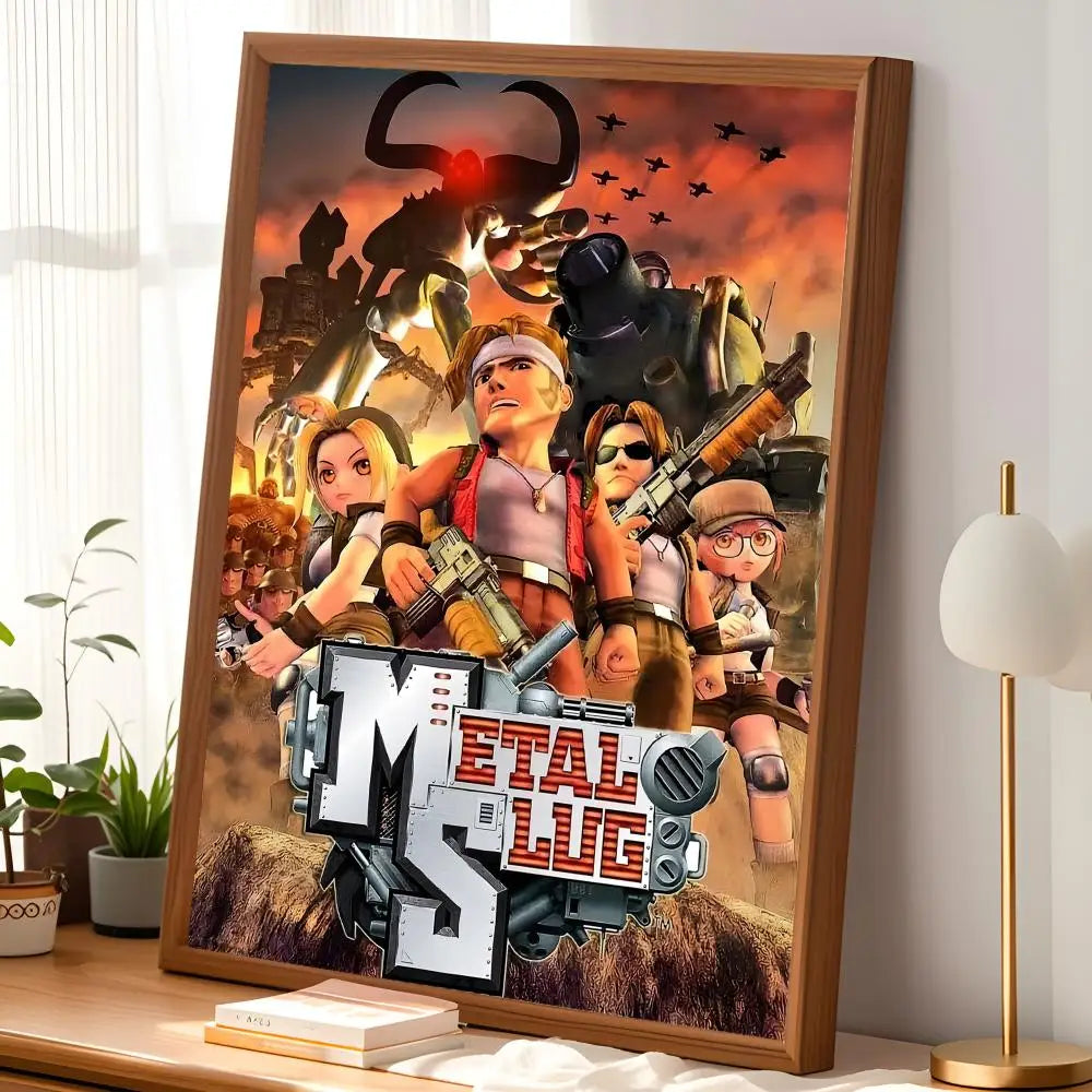 Metal Slug Game HD PVC Self-Stick Wall Art Poster | Waterproof Wall Art Poster Axl