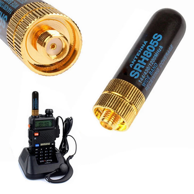 SRH-805S SMA-F Dual Band Antenna for UV-5R & BF-888S Radio Radio Antenna Axl