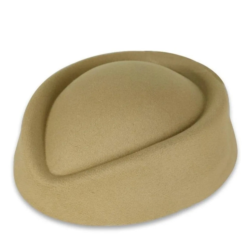 Women's Vintage Felt Beret Pillbox Fascinator Hat – All Seasons Vintage Felt Beret Axl Khaki