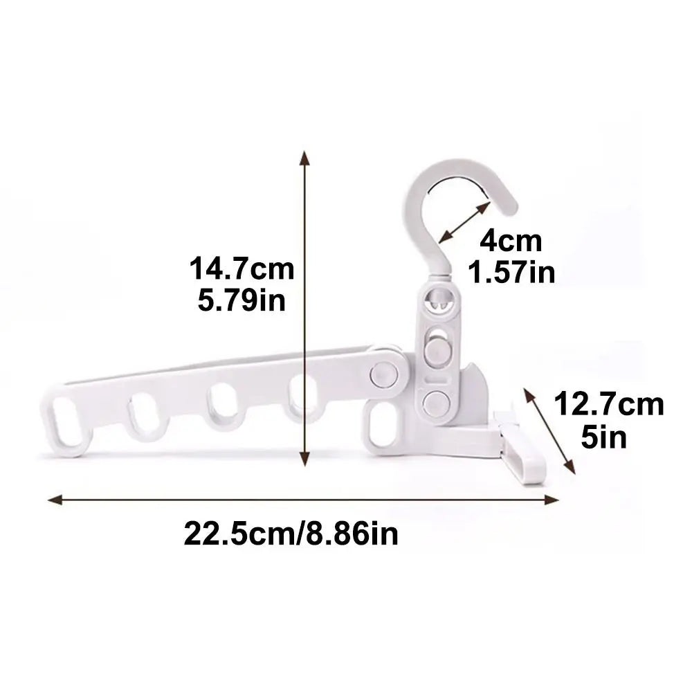 Foldable Travel Clothes Drying Rack – 5-Hole Hook Foldable Drying Rack Axl