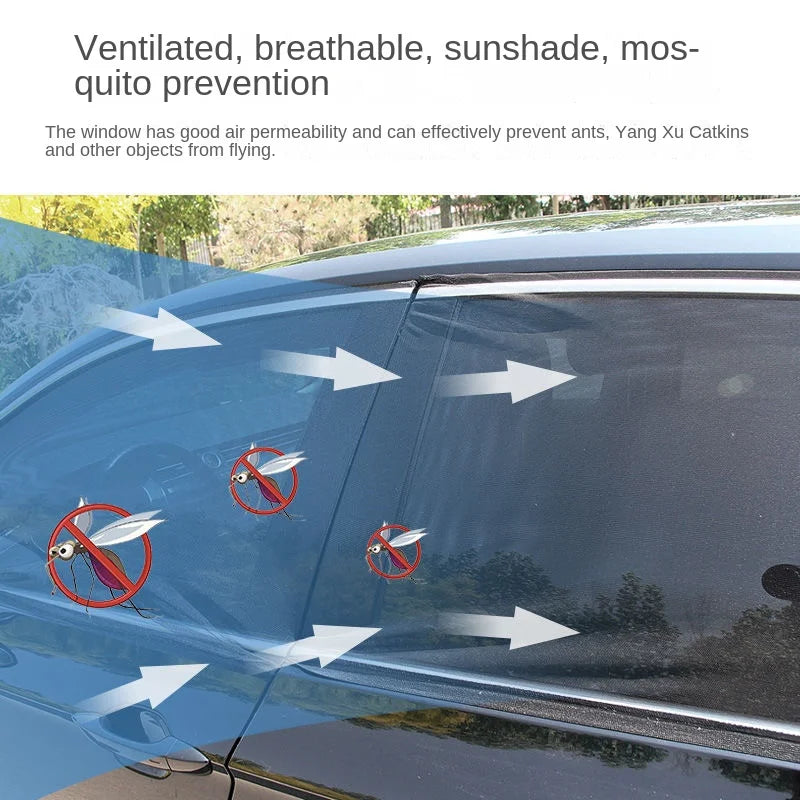 2-Pack Car Side Window Sunshade – UV Mesh Privacy Curtain Car Window Sunshade Axl