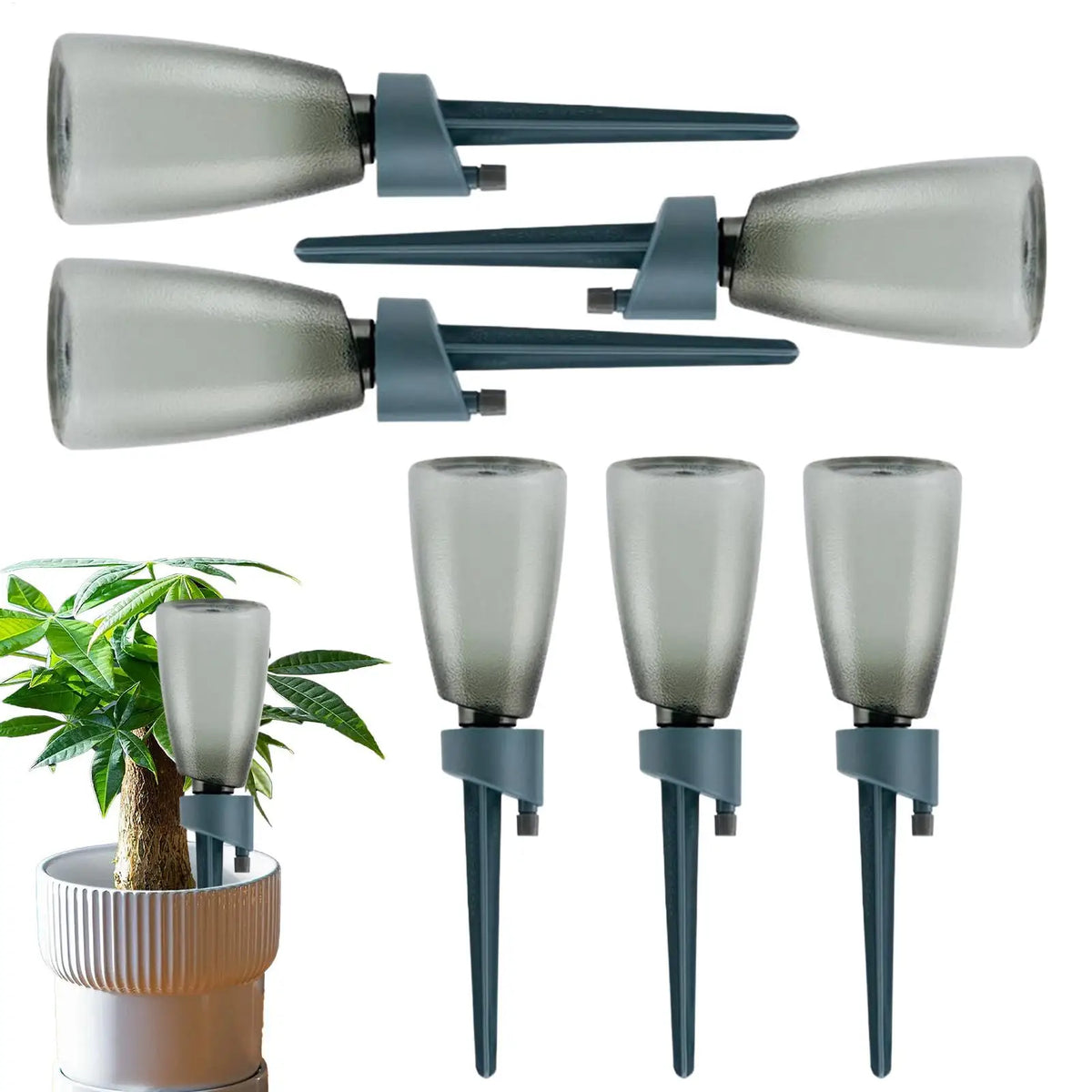Automatic Plant Watering Spikes – 6 Pack Drip Irrigation Kit Drip Irrigation Kit Axl